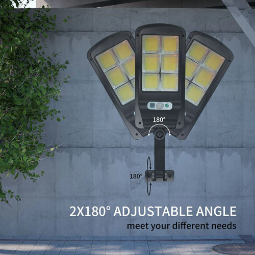 LED Solar-Außenleuchte mit Bewegungsmelder & Fernbedienung – IP65 wasserdicht, kabellos